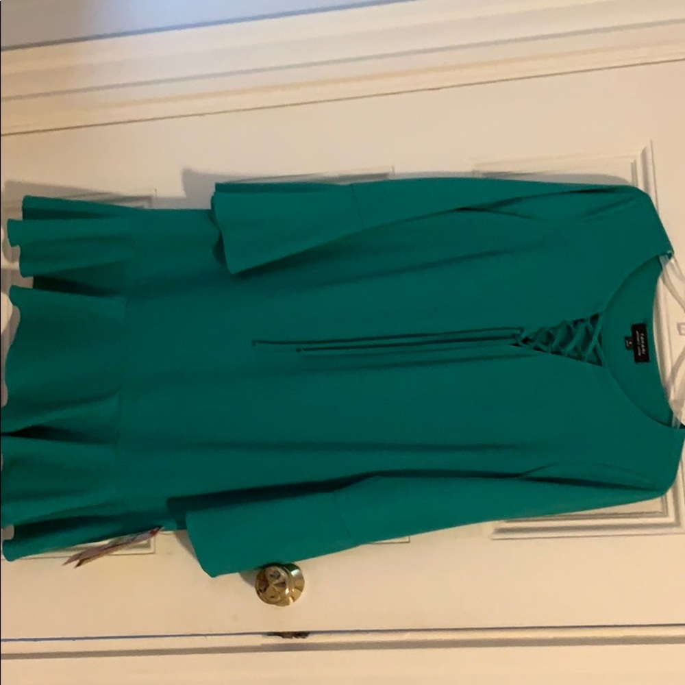 Emerald green dress